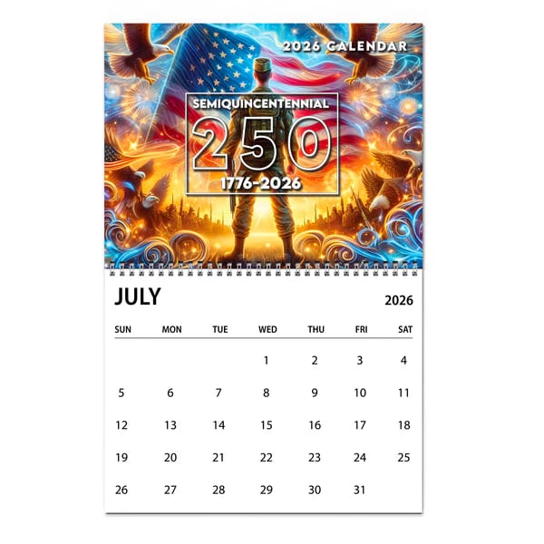 🦅250 Years of America Calendar🎁Celebrate 250th Birthday of USA Gift