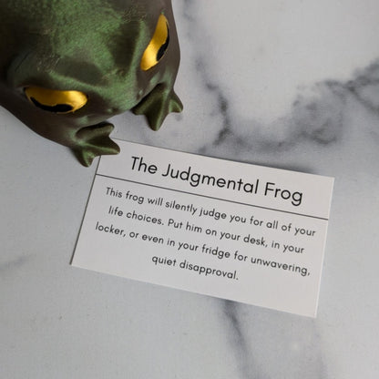 Judgmental Frog Desk Buddy